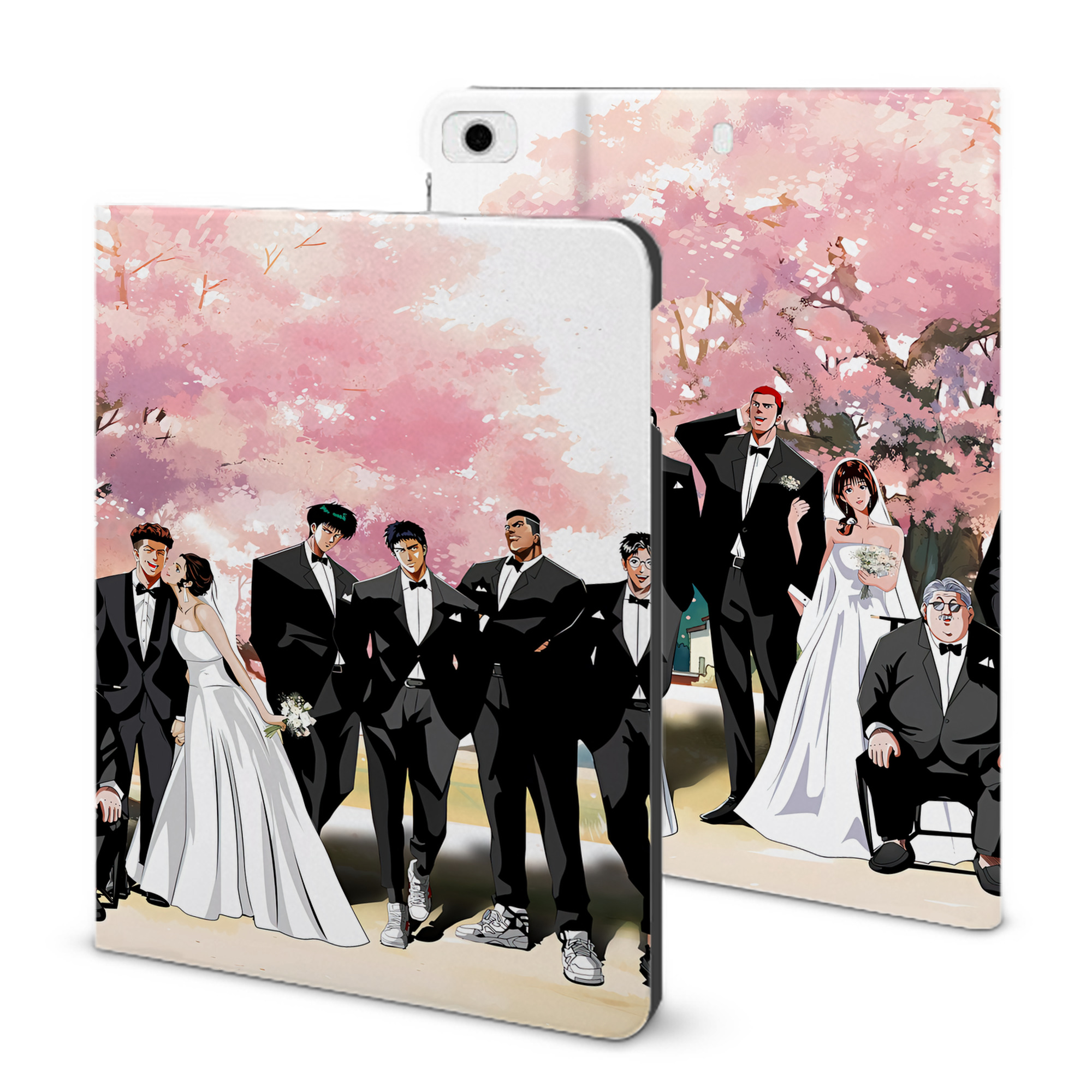 （画像用） SLAM DUNK／スラムダンク IPad ケース ブック型 PUレザー TPU 耐衝撃 軽量 薄型 ペン収納なし 全面保護 IPad 各モデル対応
